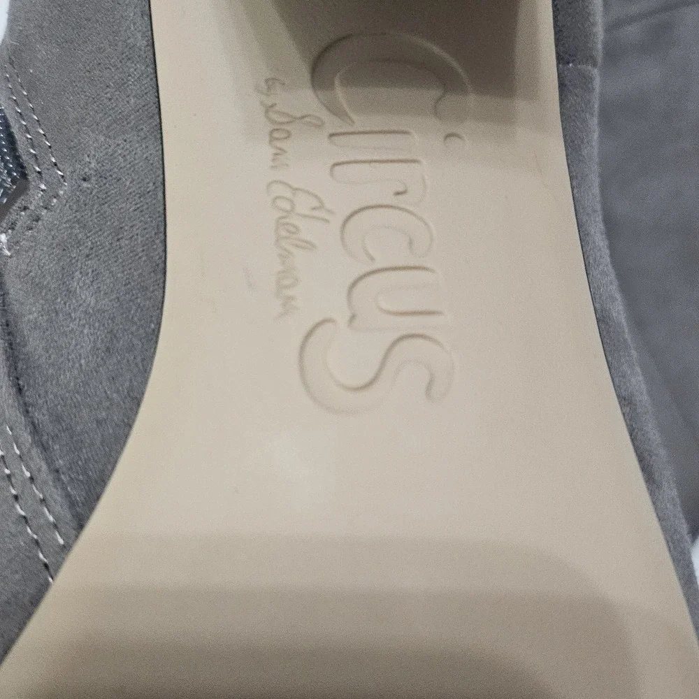 CIRCUS Willow by SAM EDELMAN Grey Suede Dress‎ Boot Side Zip 3